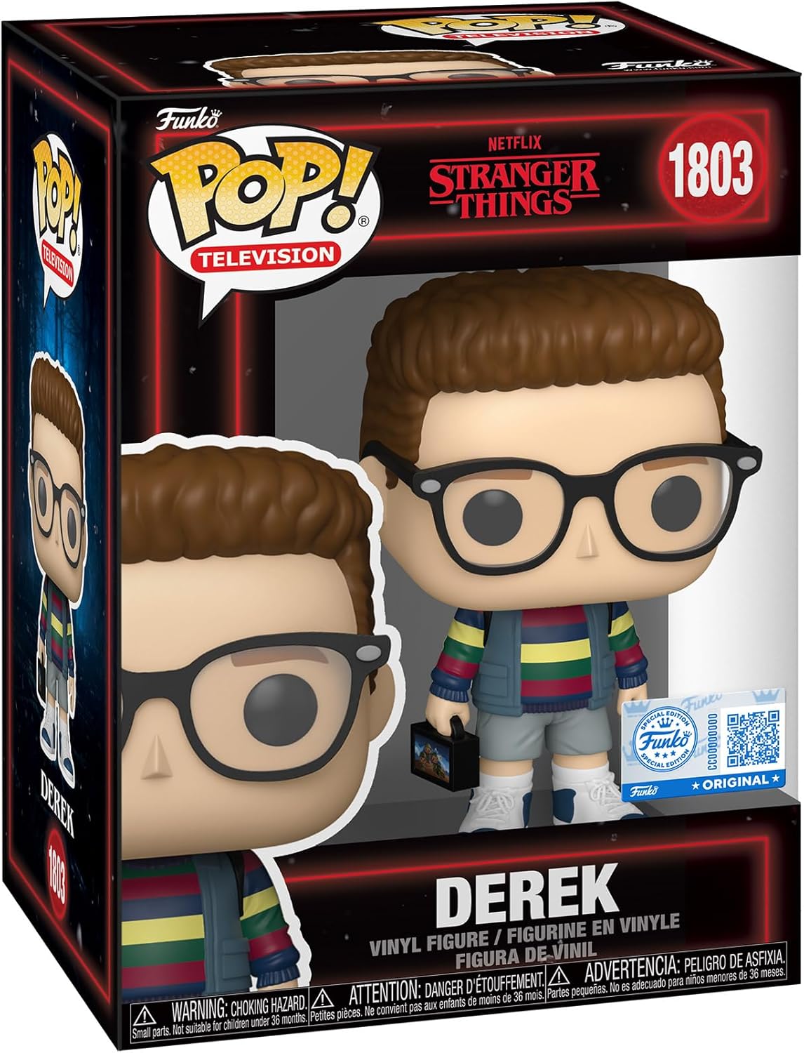 Funko Pop! TV: Stranger Things – Derek – Amazon Exclusive – Collectable Vinyl Figure – Gift Idea – Official Merchandise – Toys for Kids & Adults – TV Fans – Model Figure for Collectors and Display Funko Pop! TV: Stranger Things – Derek – Amazon Exclusive – Collectable Vinyl Figure – Gift Idea – Official Merchandise – Toys for Kids & Adults – TV Fans – Model Figure for Collectors and Display