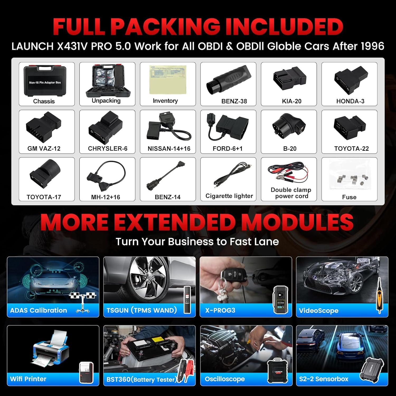 LAUNCH X431 V PRO 5.0 Diagnostyka Obd2 Dwukierunkowy Pełny System, Kodowanie ECU z Funkcją Resetowania 31+, Hamulec Upustowy ABS, Reset oleju, EPB, SAS, DPF, BMS, SRS, TPMS