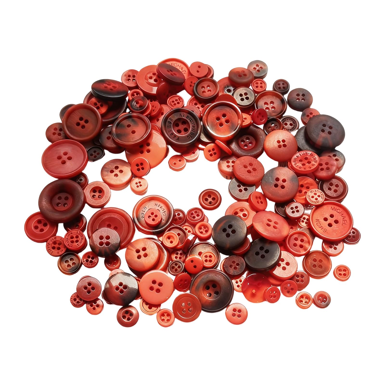 NVOQILIN Sewing Buttons for, Resin Button Pack with Mixed Sizes for Card Making, Albums, and Decor Accents Assorted Colorful Plastomer Craft Buttons