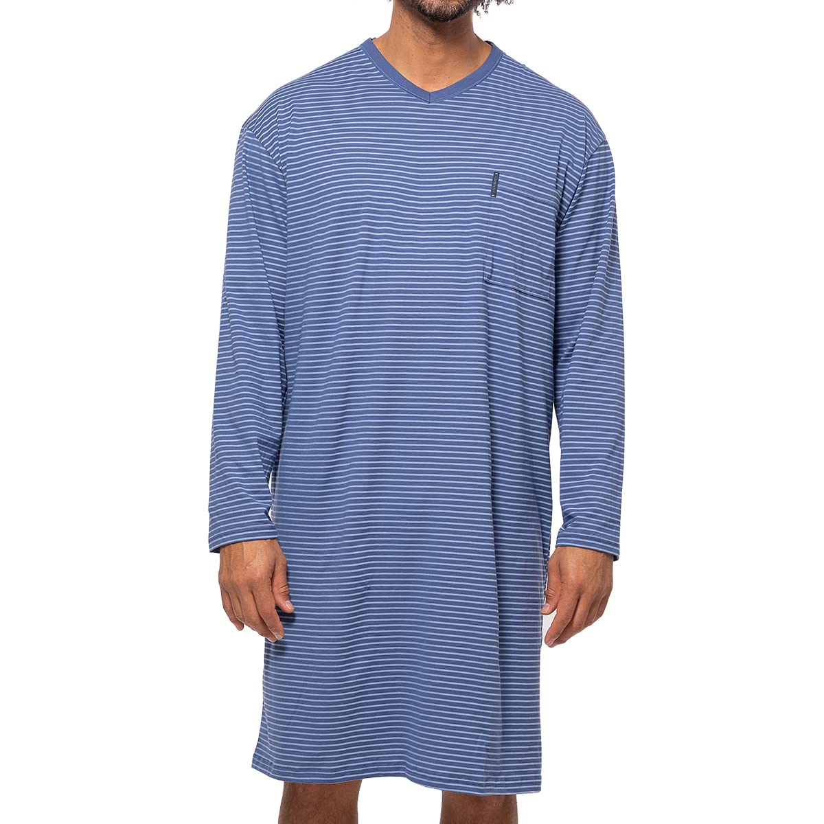 Ammann - Extra Light Cotton - Herren - Nachthemd - Langarm