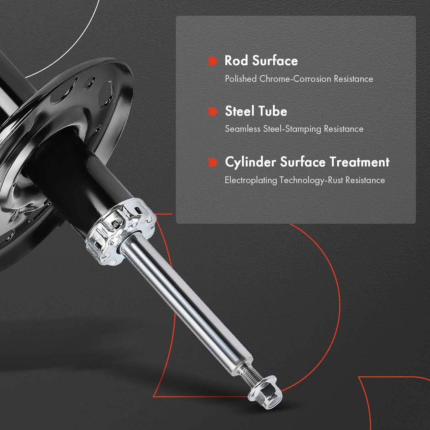 A-Premium Front Shock Absorber Strut Compatible with Nissan Murano 2015-2024, Pathfinder 2013-2020 & Infiniti QX60 2014-2020, JX35 2013, 2-PC Set
