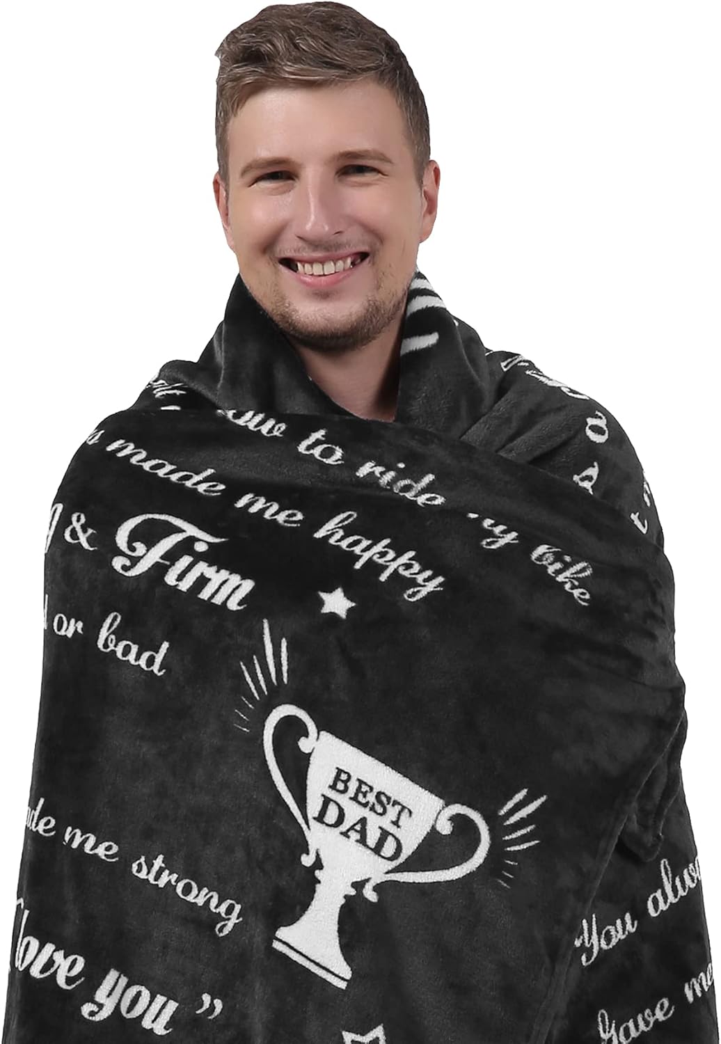 Aiideals Dad Gifts from Daughter or Son, Gift Blanket for