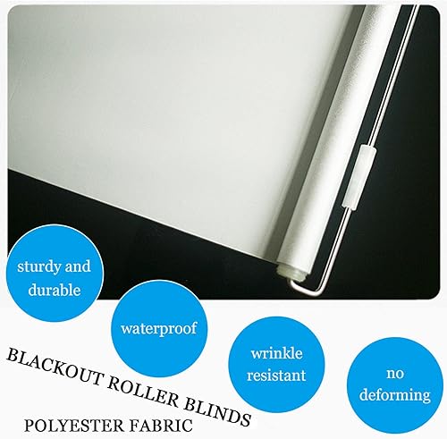 Miniatura 10 de Persianas enrollables opacas con ventosas, persianas enrollables térmicas para ventana, sin taladrar, persianas enrollables térmicas para oficina,