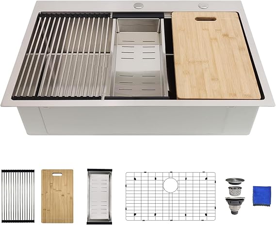 Delironexu 33-Inch Stainless Steel Kitchen Sink Review