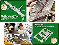 Vista 2 de Kit de primeros auxilios para lancha con herramientas de supervivencia, 123 piezas impermeables de emergencia con hebillas, accesorios compactos