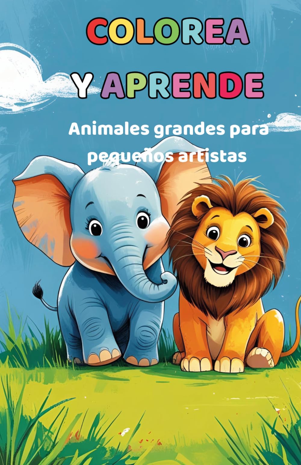 Colorea y aprende: Animales grandes para pequeños artista