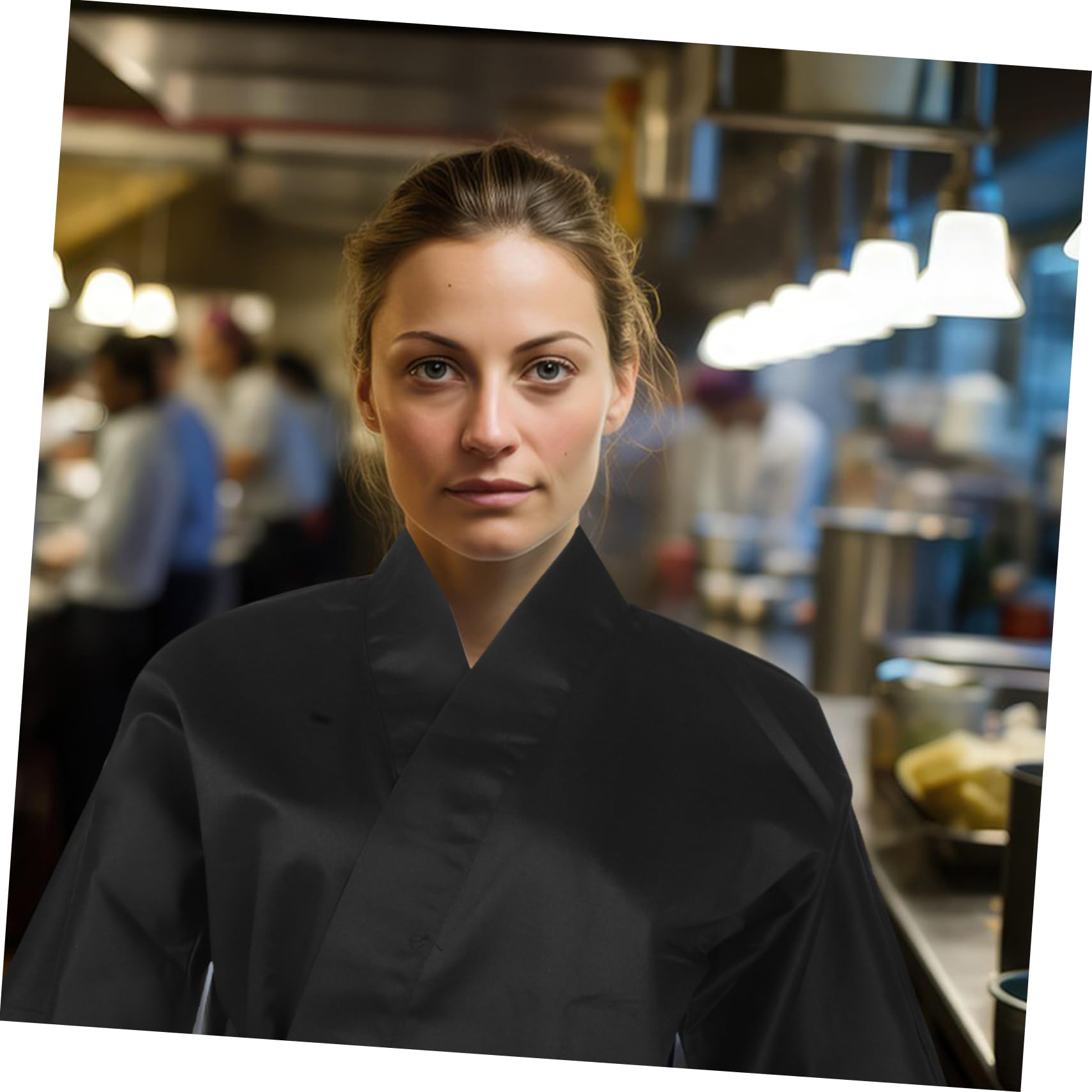 COLLBATH Chaqueta Kimono Unisex para Chef Ropa de Japonesa Transpirable para Sushi y Comida Japonesa Diseño Cultural