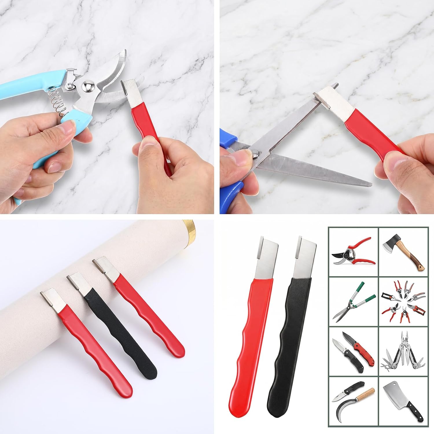 6 Pcs Garden Tool Sharpener Blade Sharpener, Mini Portable image 5