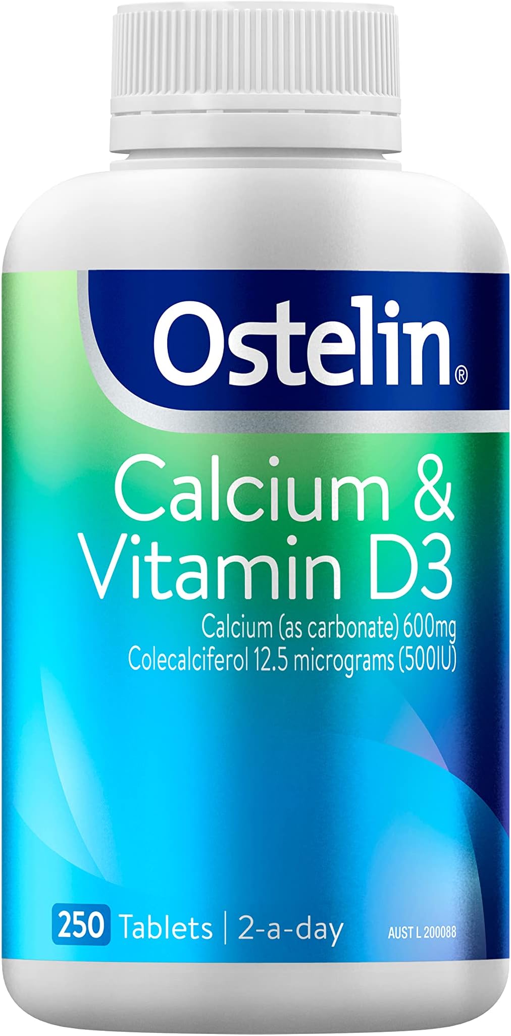 Ostelin Vitamin D Plus Calcium x 250 Tablets Health
