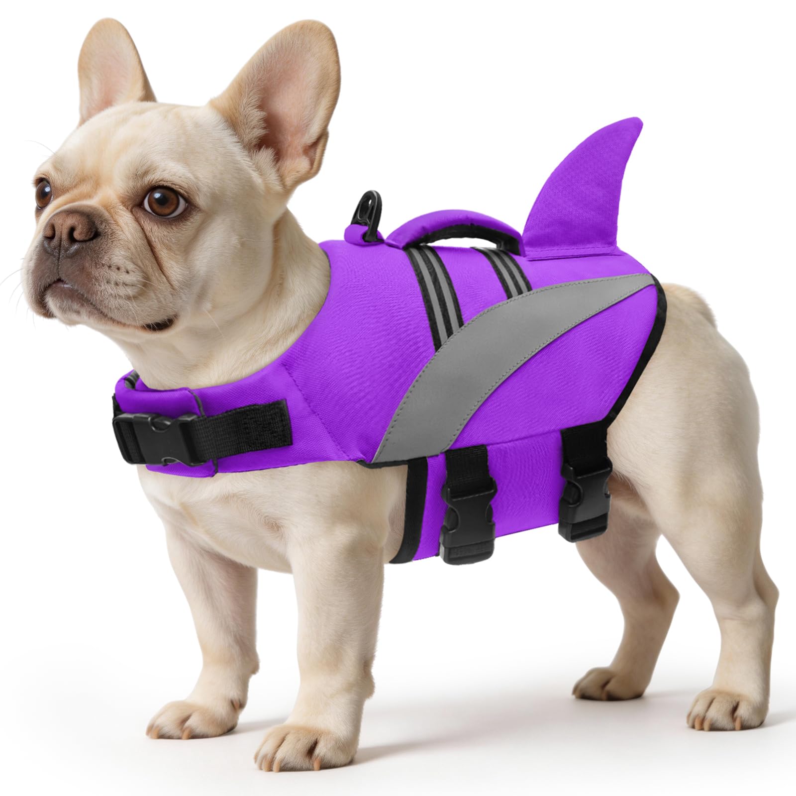 Giubbotto di Salvataggio del Cane Alta Flotation Shark Dog Salvagente Galleggia Cappotto Riflettente Pet Gilet di sicurezza Costumi da bagno Dog Life Vest