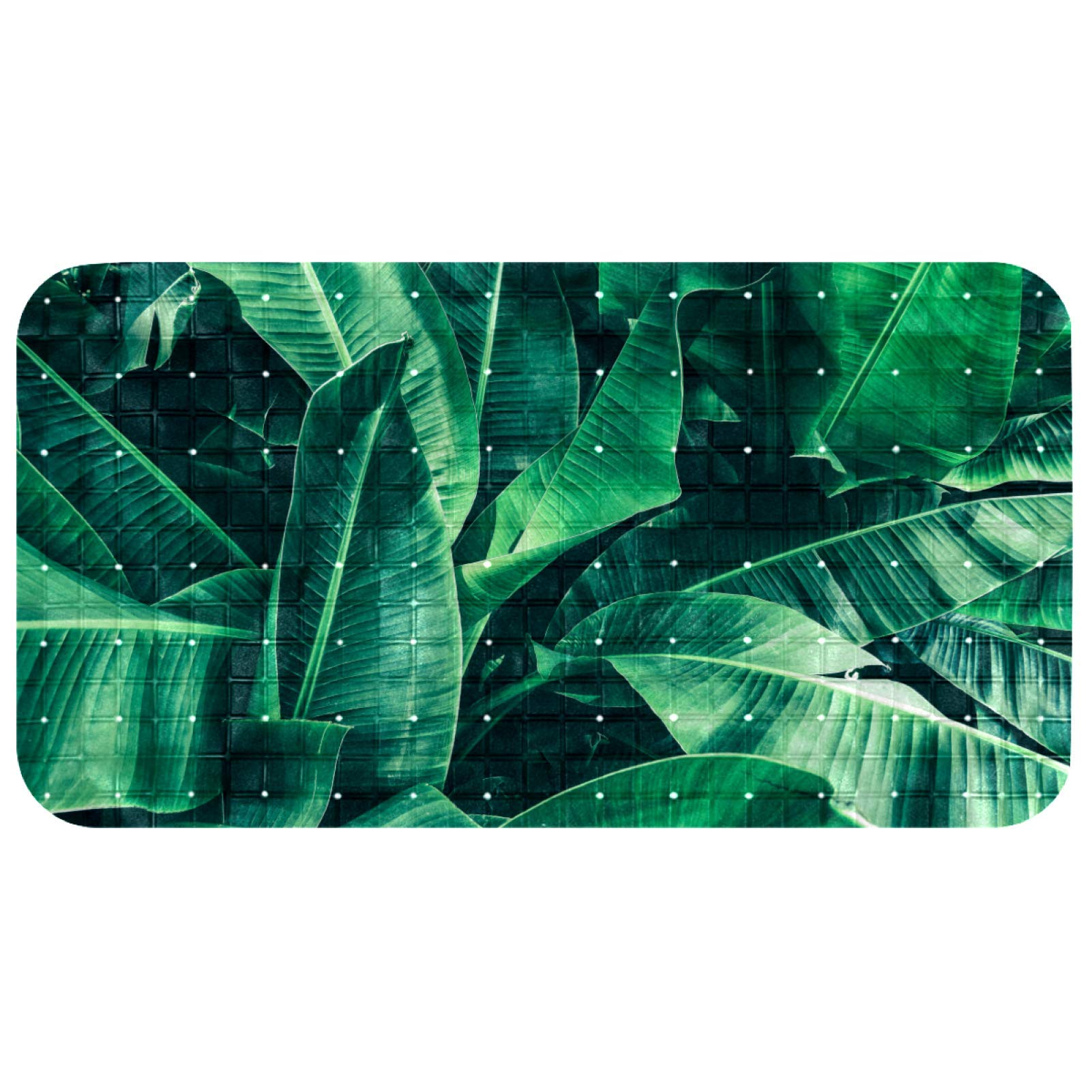 Alfombrilla de baño para niños antideslizante con ventosas y diseño tropical