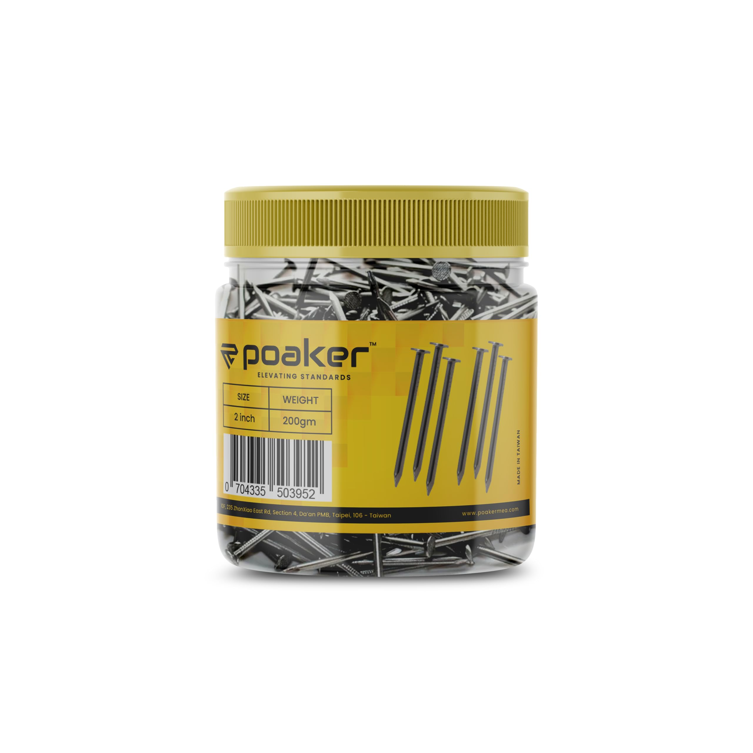 Common Wire Round Head Nails – Essential Hardware For Carpentry, Electrical, Picture Hanging, Wall Mounting, And Woodworking (2 INCH (200 GRAM))