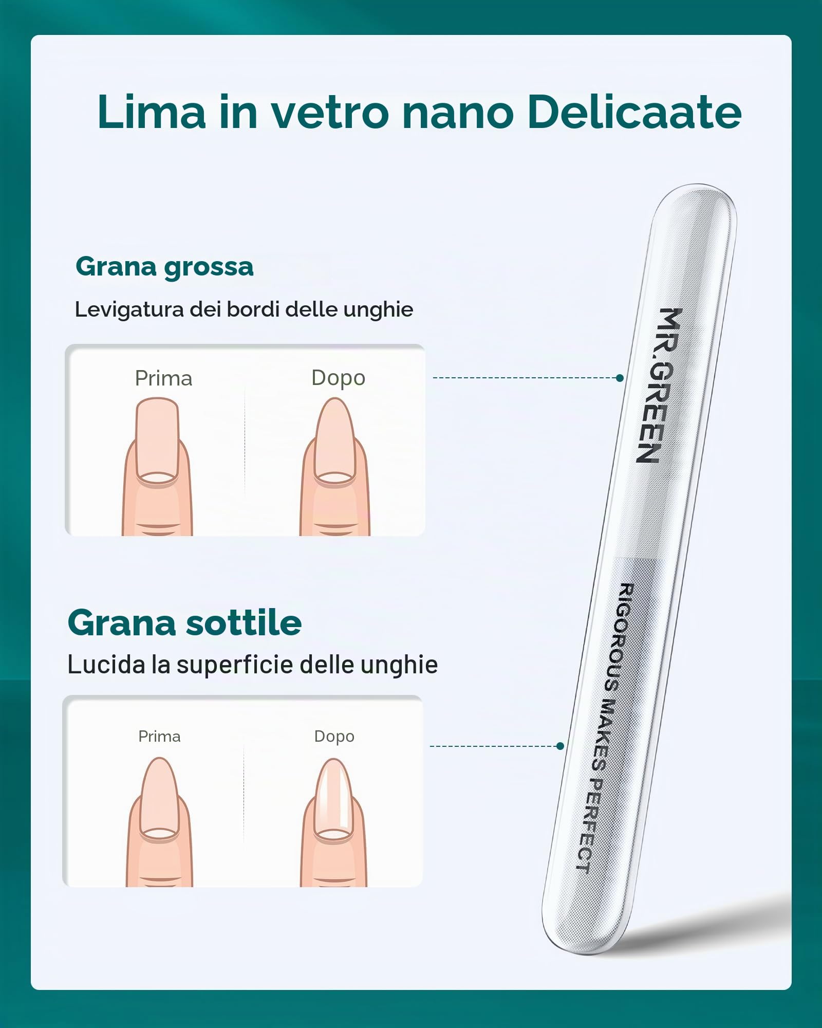 MR.GREEN Set per manicure e pedicure 8 in 1, kit professionale tedesco in acciaio inox, con tagliaunghie a prova di spruzzi e custodia da viaggio in vera pelle (marrone castagna)