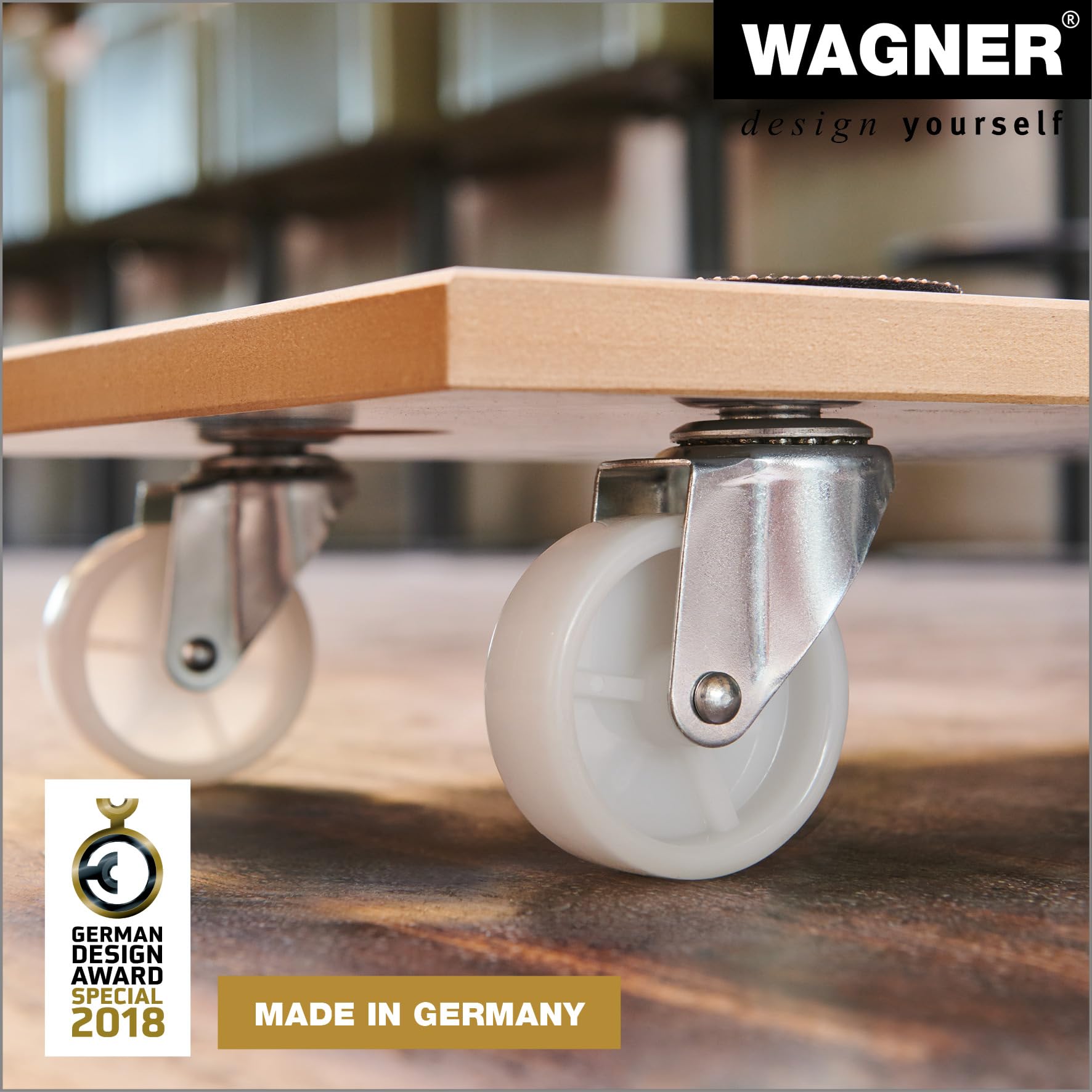 WAGNER Pomoc transportowa MM 1319 I 57,5 x 30 x 10 cm – nośność 200 kg – specjalna powłoka I podkładki antypoślizgowe I najlepsza mobilność I łatwa w pielęgnacji I wytrzymała i wytrzymała – 20131901