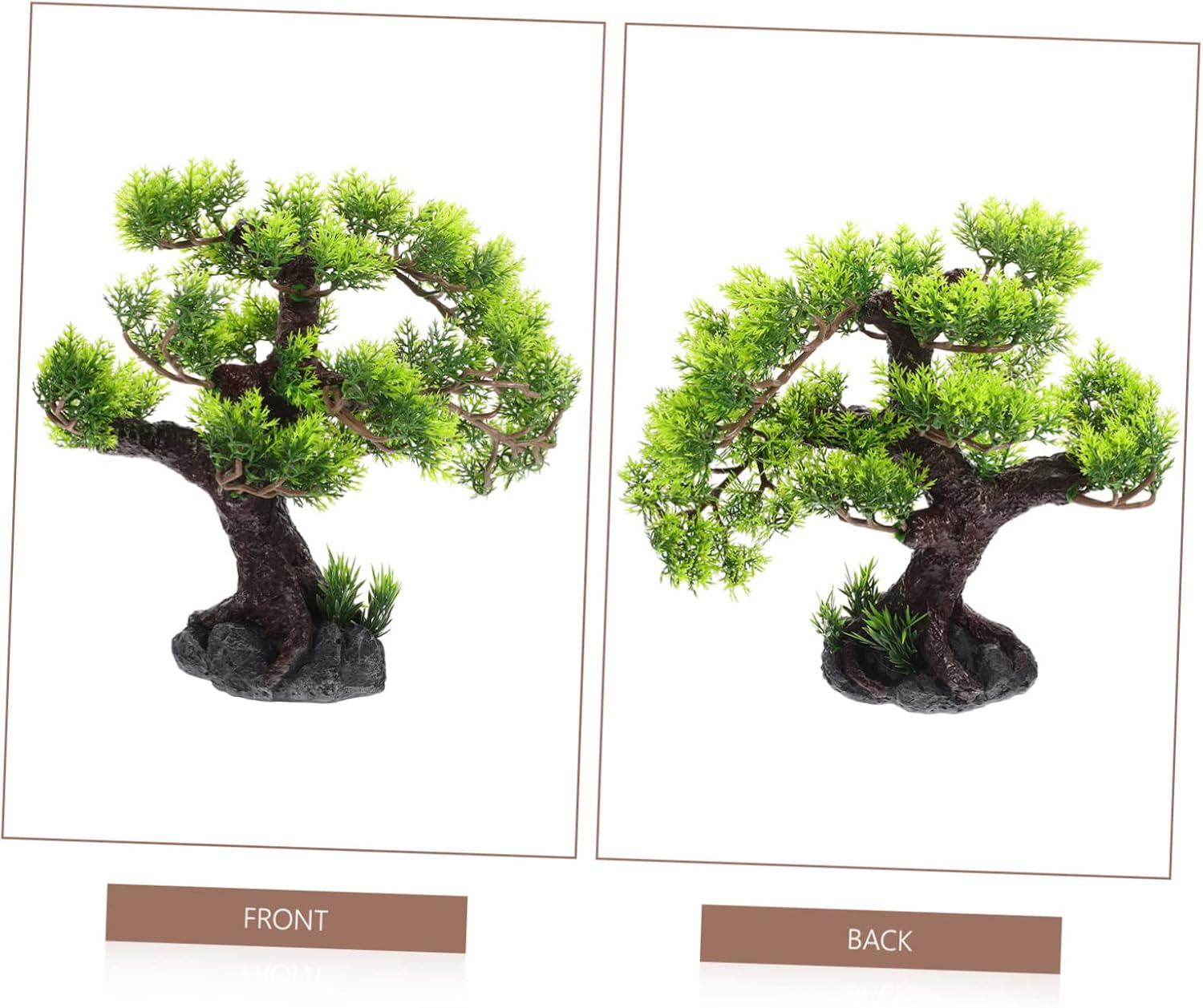 Artificial Aquarium Tree Decor Plant Fish Tank Decoration Simulated Tree Ornament for Freshwater and Aquariums