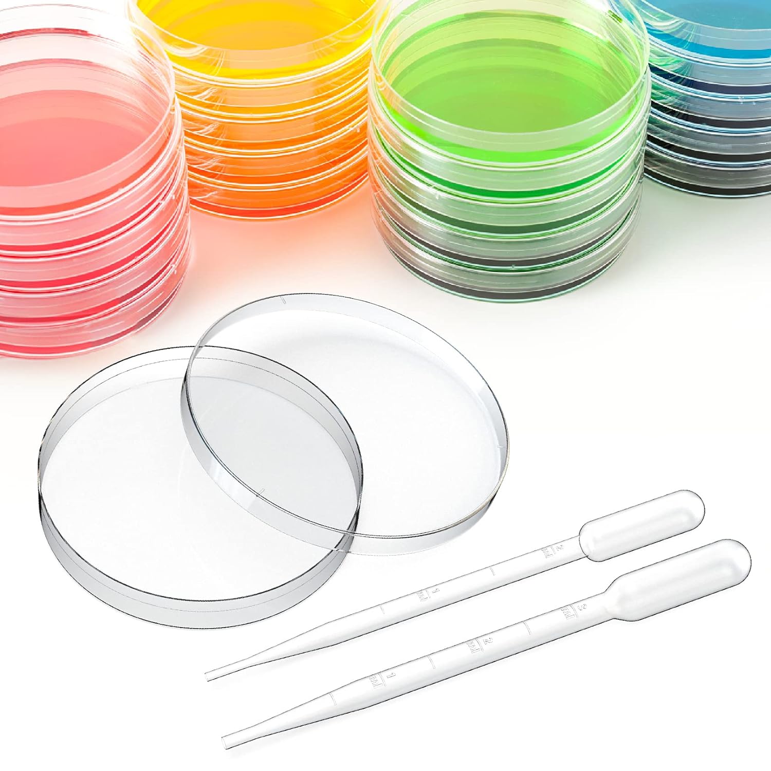 Buy Petri Dishes with Lids,30 Pack 90mm Dia x 15mm Deep Plastic Sterile