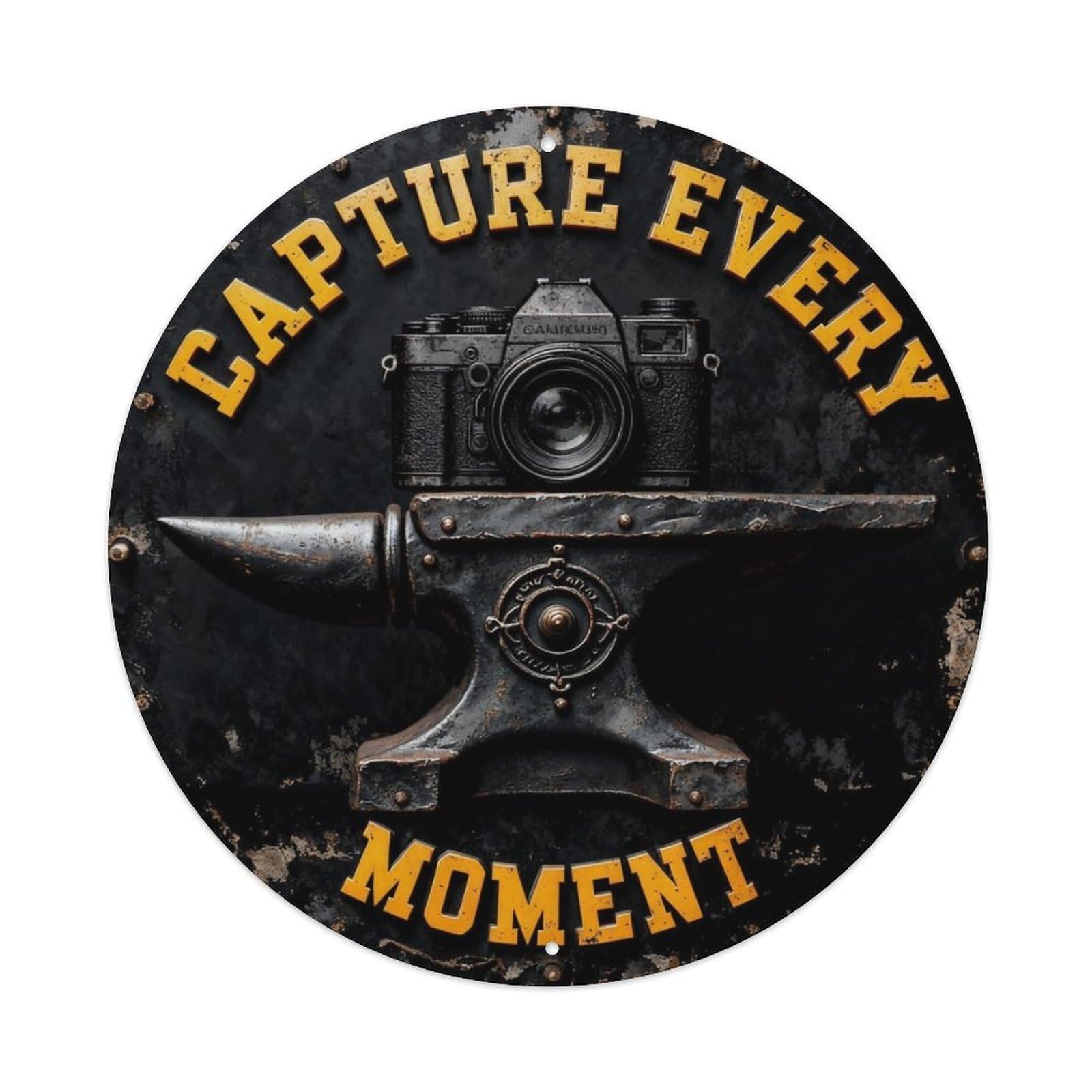 Capture Every Moment Metal Tin Sign Plaque