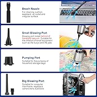 Vista 7 de WADEO Aspiradora de mano inalámbrica, 9000 PA, aspiradora portátil inalámbrica, mini aspiradora, ultraligera de 0.7 libras, aspiradora de mano