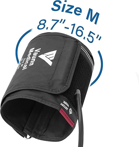 Vista 2 de Vaunn Máquina médica automática de presión arterial con puño grande, monitor digital de presión arterial, puño superior del brazo 8.7-16.5 pulgadas