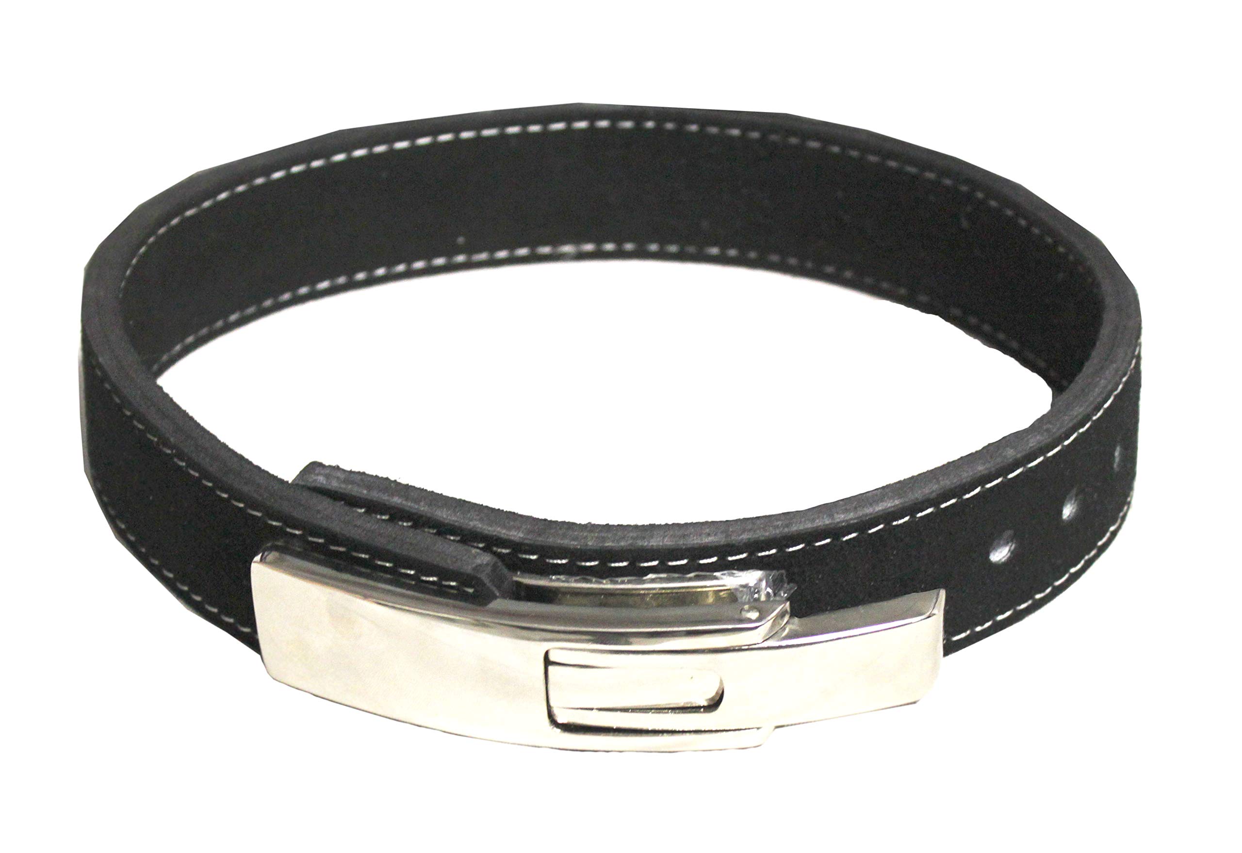 Lever Bench Belt 5 cm pronta in pelle con fibbia a pressione