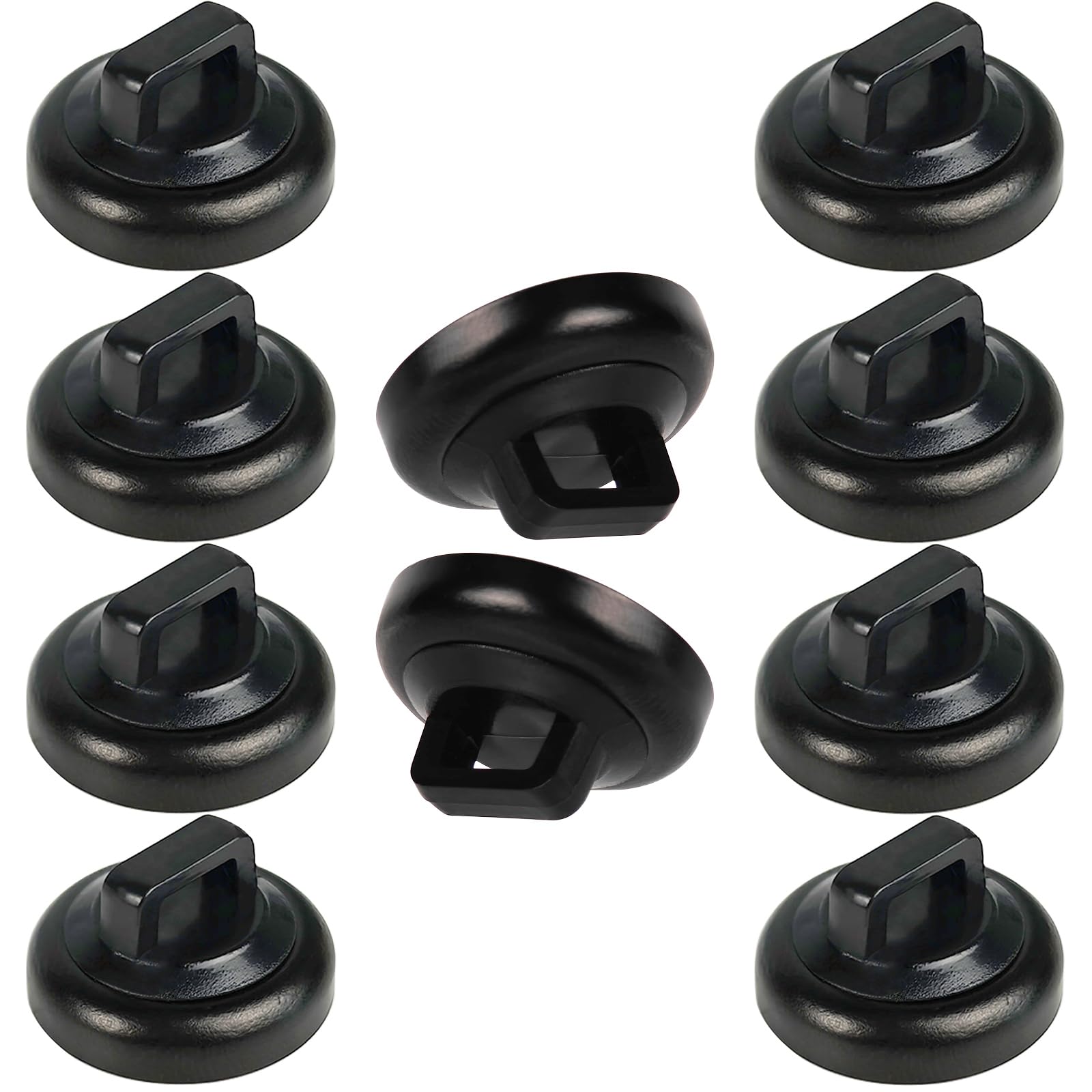 Magnet Zip Tie Mount Clips Magnetic Zip Ties Mount Base Holder Strong Wire Cable Holder Mount Wire Clips Management for Home Office Marine Electrical Wiring (D19 10 Pcs)