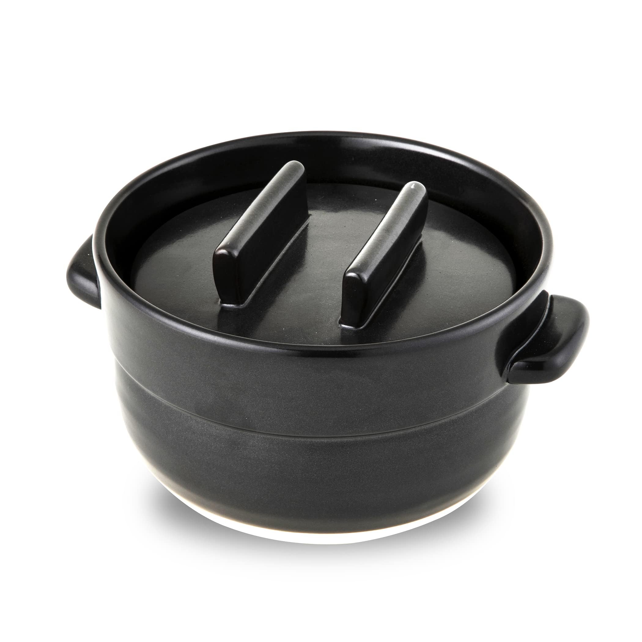 Amazon | 萬古焼 土鍋 ごはんの鍋 3合炊き / 日本製 直火用 電子レンジ