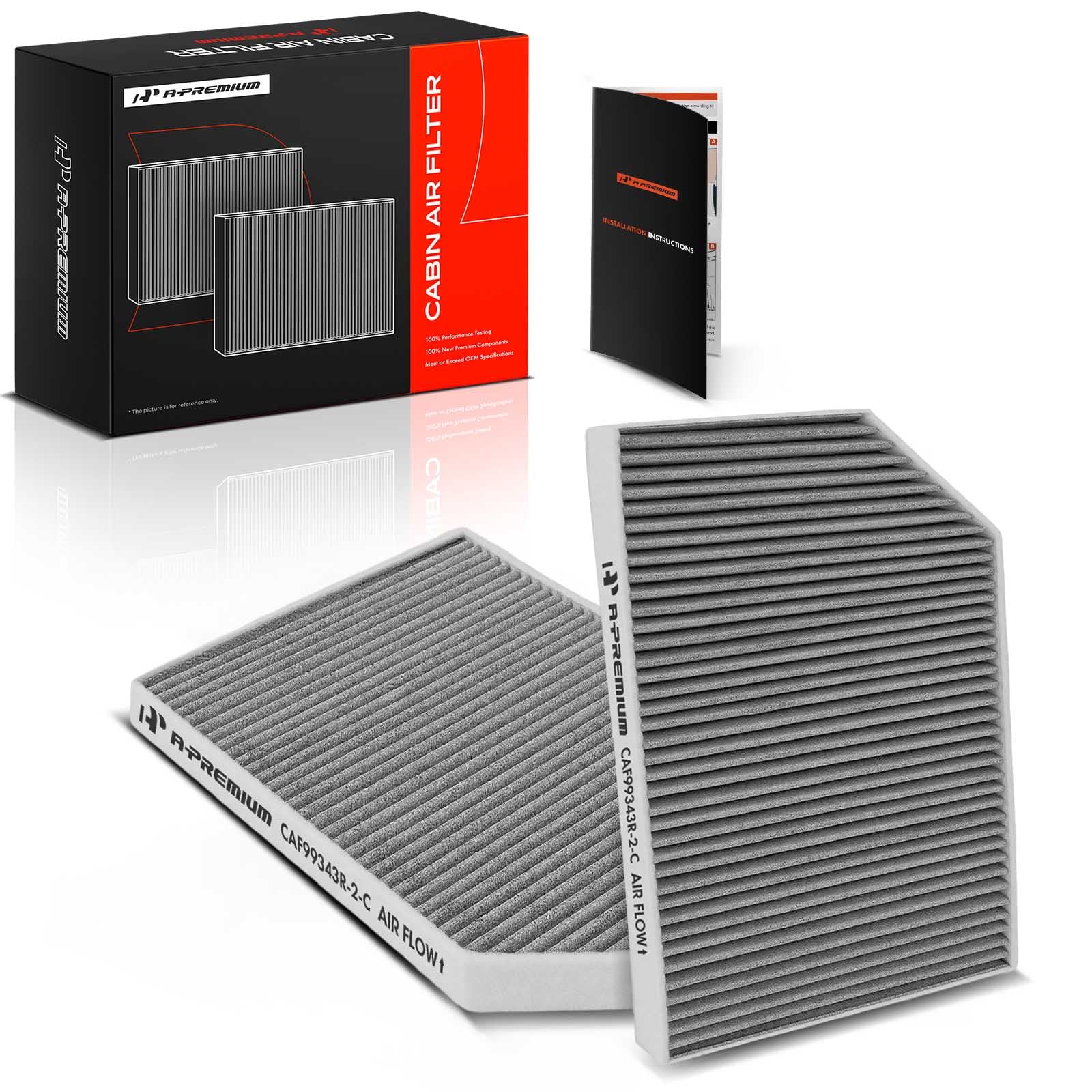Amazon.com: A-Premium 2-PC Cabin Air Filter with Activated Carbon