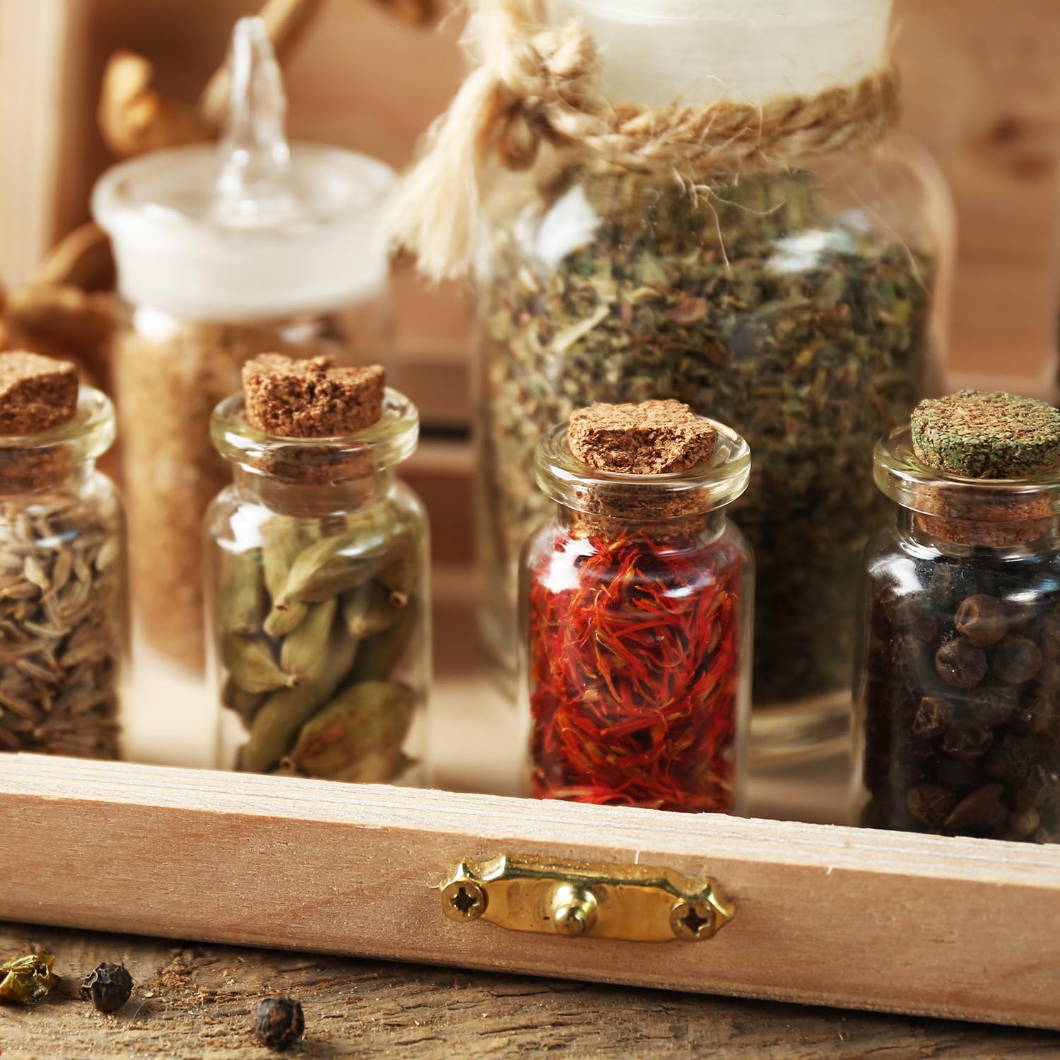 Botellas de vidrio con tapa de corcho, 5 ml, mini frascos de vidrio para manualidades, decoración de bodas o fiestas