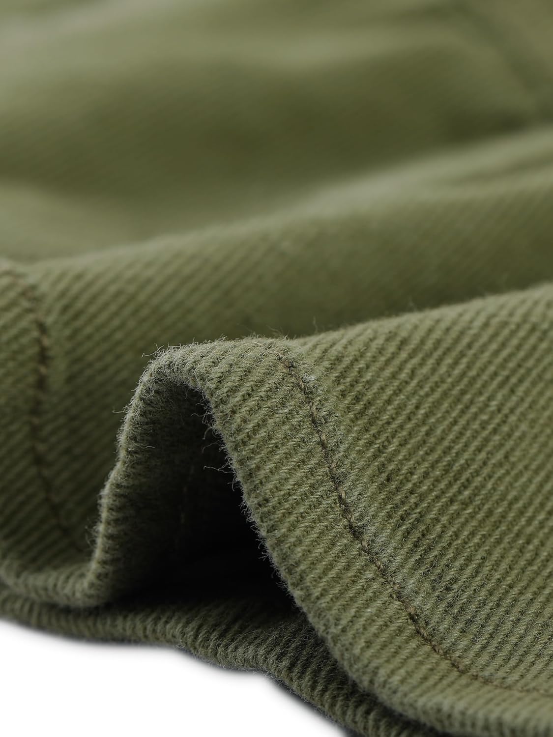 Allegra K Women's Peplum Denim Jackets Collarless Round Neck Button Down Cropped Ruffle Hem Jacket - Image 5