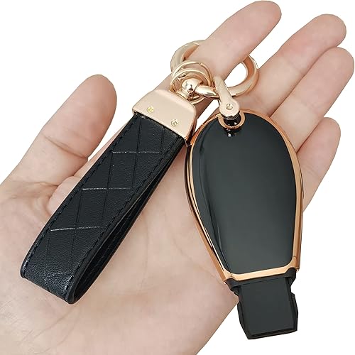 Miniatura 3 de Funda para llavero Dodge con llavero de cuero apto para Chrysler Town y Country Dodge Grand Caravan