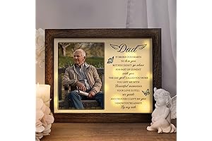 Memorial Gifts for Loss of Dad, Dad in Heaven LED Memorial Shadow...