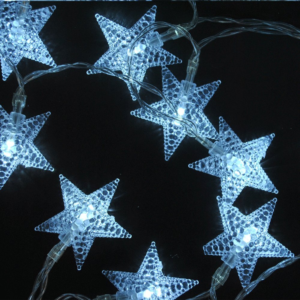 LightsGo USB Powered 50 LED 5M Star Indoor LED Fairy Lights for PC, MAC, Phone charger (Cool White)