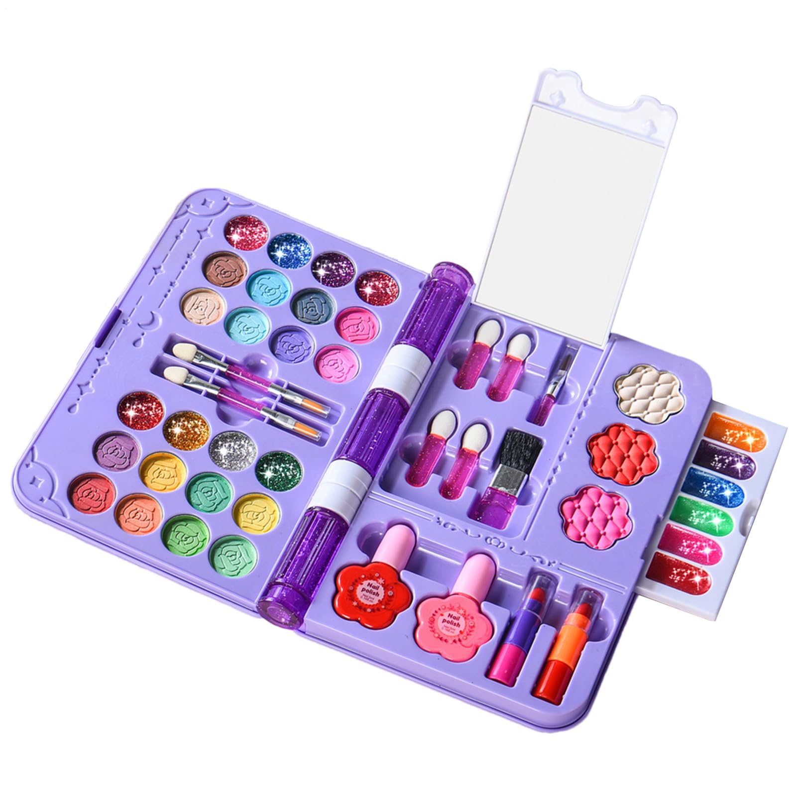 Kit de maquillaje para niñas lavable y educativo para actividades escolares 8