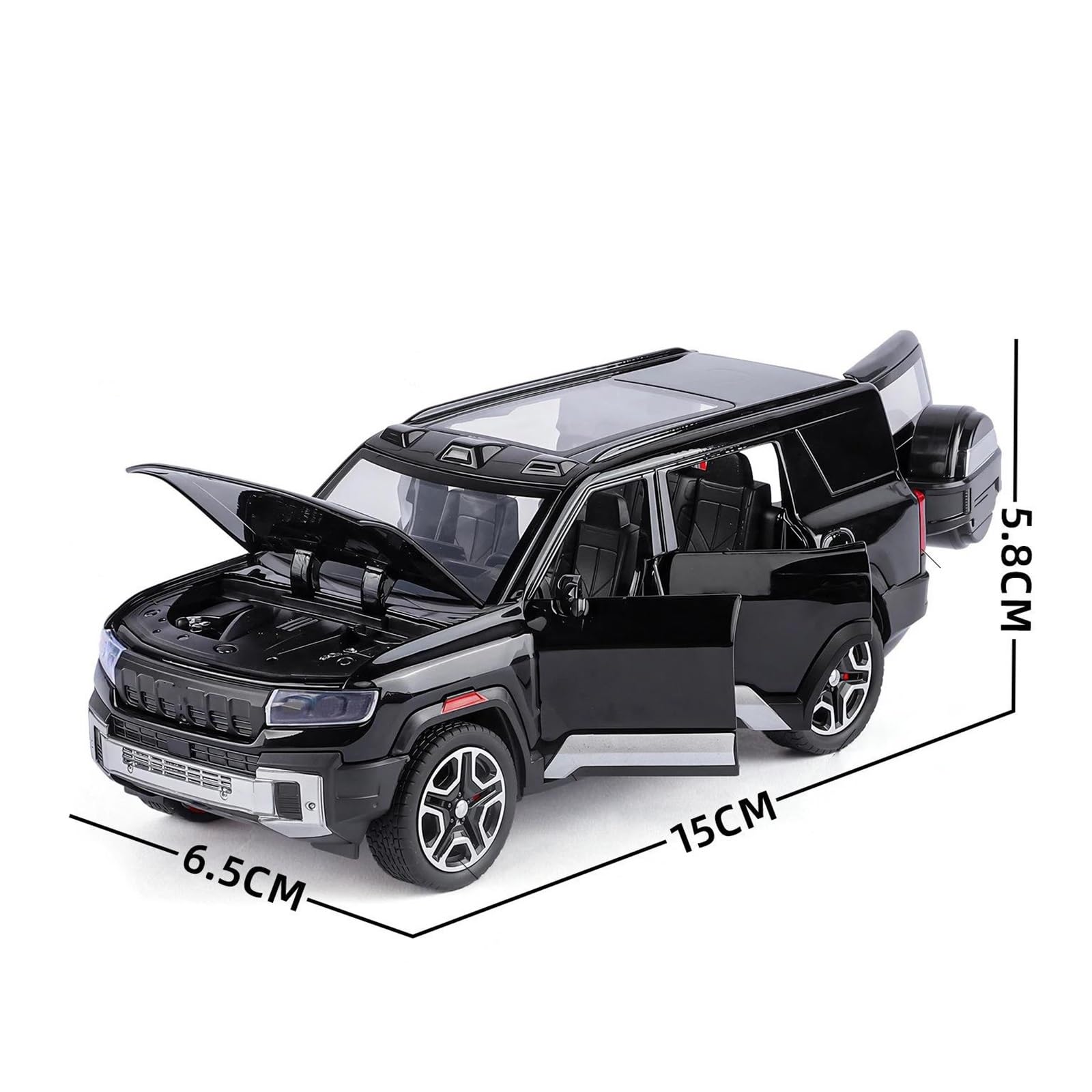 Per BYD Per Fangchengbao Bao 8 Modellino Auto Riproduzioni Scala | 1:32 Collezione Metallo Scala Modello(Off-white)