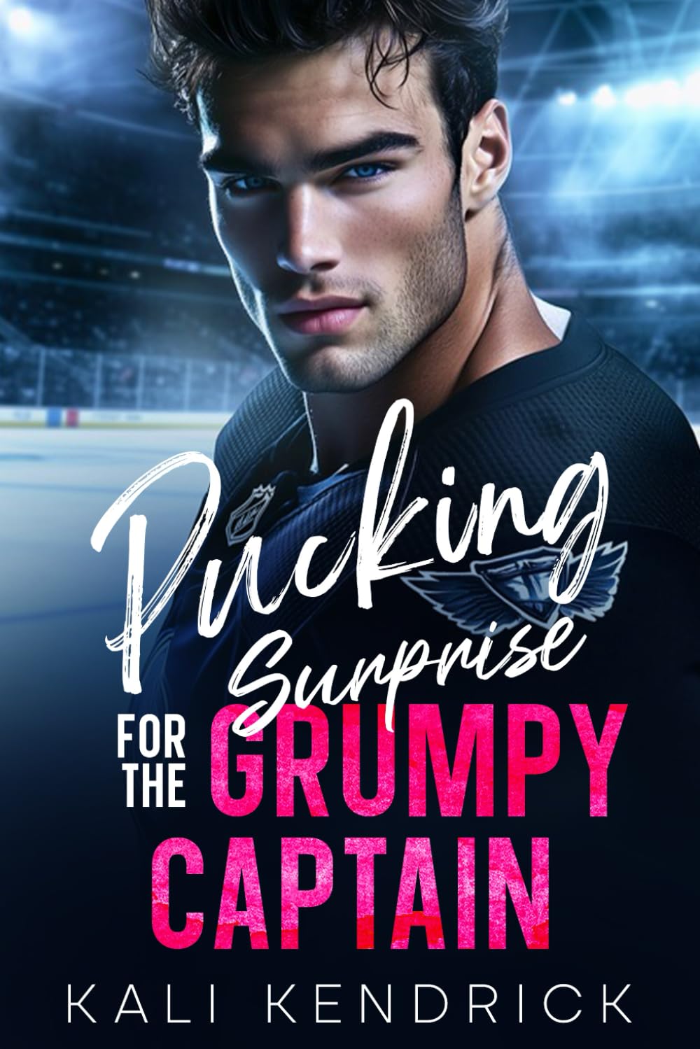 Pucking Surprise for the Grumpy Captain: A Secret Identity, Forced Proximity Hockey Romance (The Pucking Pros)