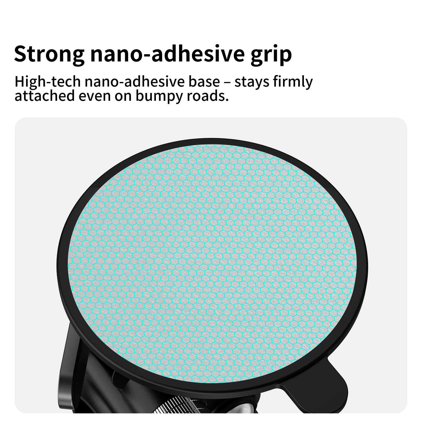 Jaula magnética para cámara de pulgar con triple zapata fría compatible con cámara de acción GO Ultra (soporte de succión nano-adhesivo)