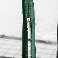 Vista 4 de Cubierta de repuesto para invernadero de 4 niveles, cubierta de repuesto de PVC transparente con puerta enrollable con cremallera, 27 pulgadas