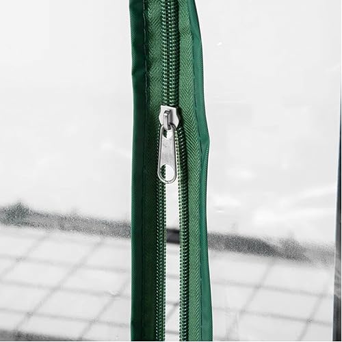 Miniatura 4 de Cubierta de repuesto para invernadero de 4 niveles, cubierta de repuesto de PVC transparente con puerta enrollable con cremallera, 27 pulgadas de