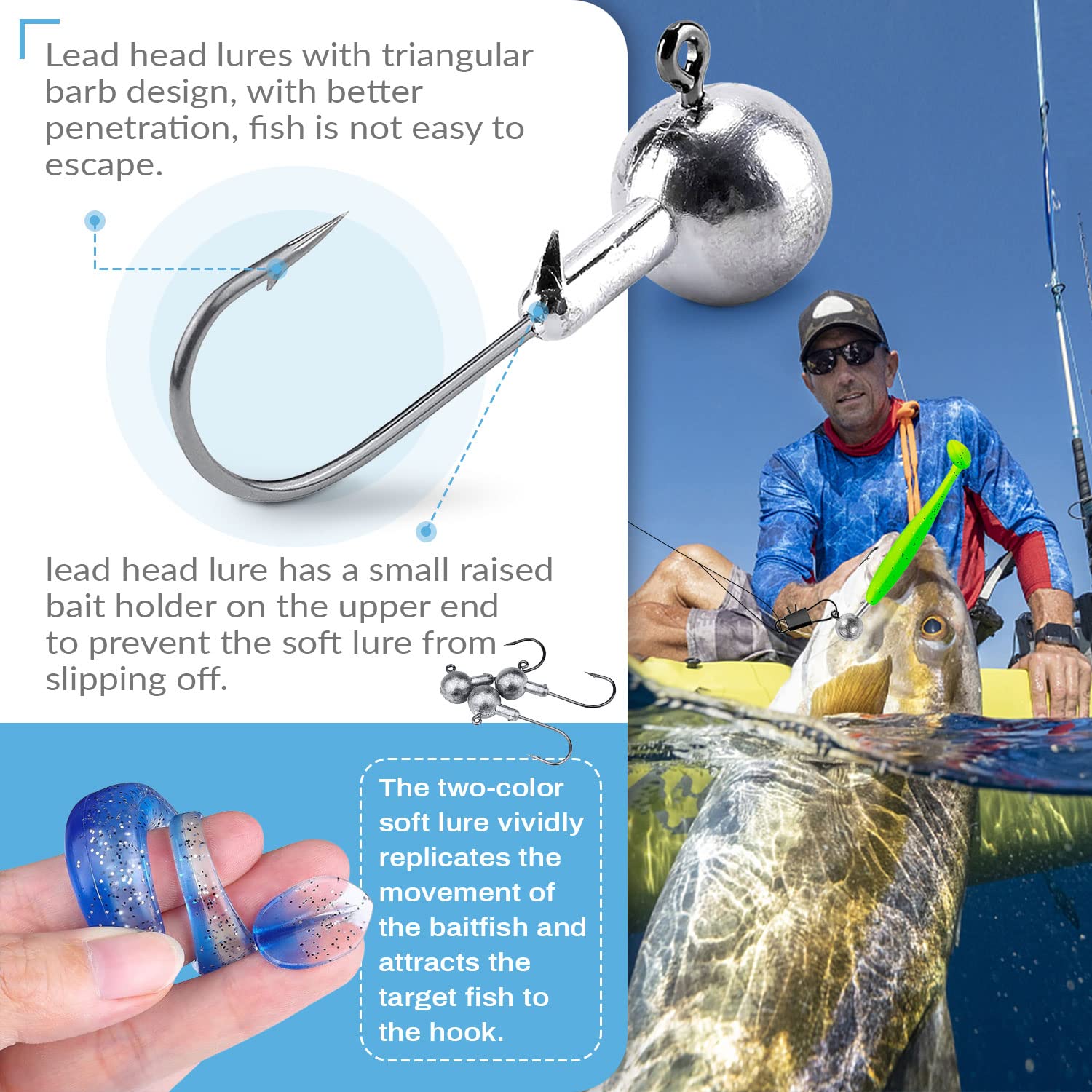 30 Pezzi di Leader da Pesca, Filo Leader in Acciaio Inossidabile da 19 cm con Fibbia Girevole Collegamento per Attrezzatura da Pesca con Esca o Amo, per Acqua Salata e Acqua Dolce