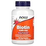 Now Foods Biotin 5 MG Vegetarian Capsules, 120 Count