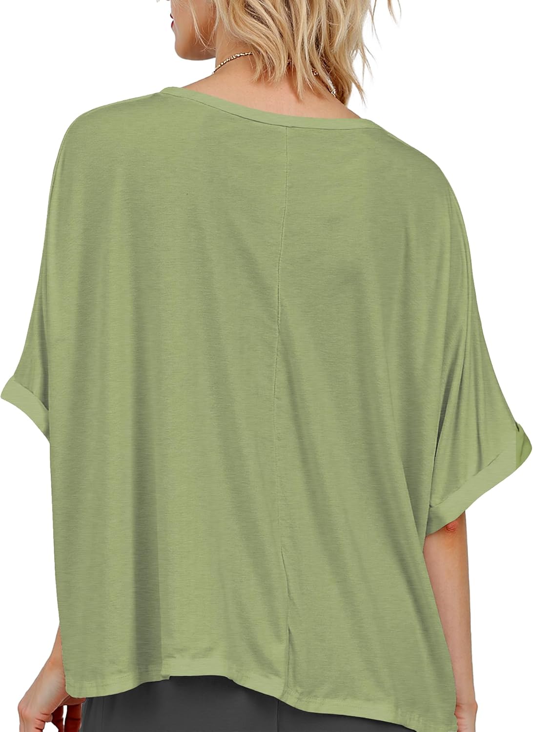 Buauty Womens Oversized Short Sleeve Tshirt, Plus Size Tops Loose Basic Crew Neck Tee, Summer Business Casual Top 2025 Trendy - Image 4