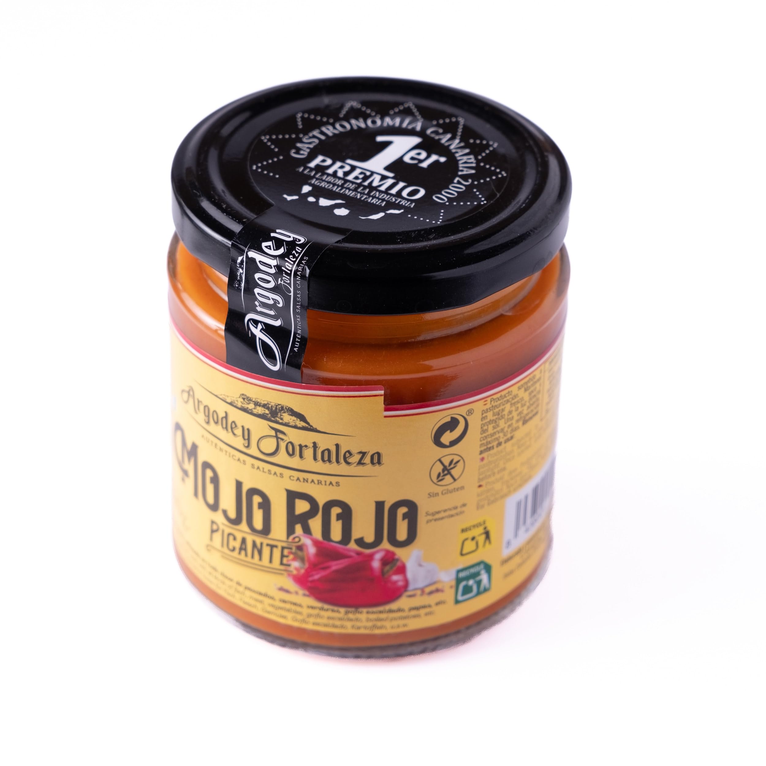 Argodey Fortaleza Mojo Rojo Picante 200g - Autentica Salsa Canaria para Untar