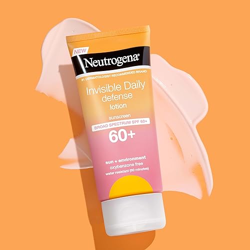 Miniatura 4 de Neutrogena Invisible Daily Defense - Loción de protección solar SPF 60+ de amplio espectro, sin oxibenzona y resistente al agua, protege contra