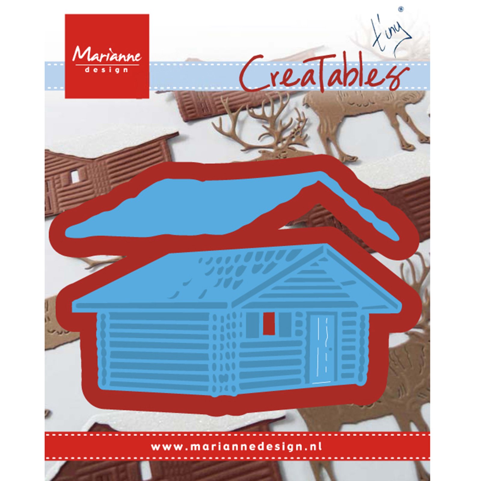 Marianne Design Creatables Tiny's Log Cabin Die, Blue