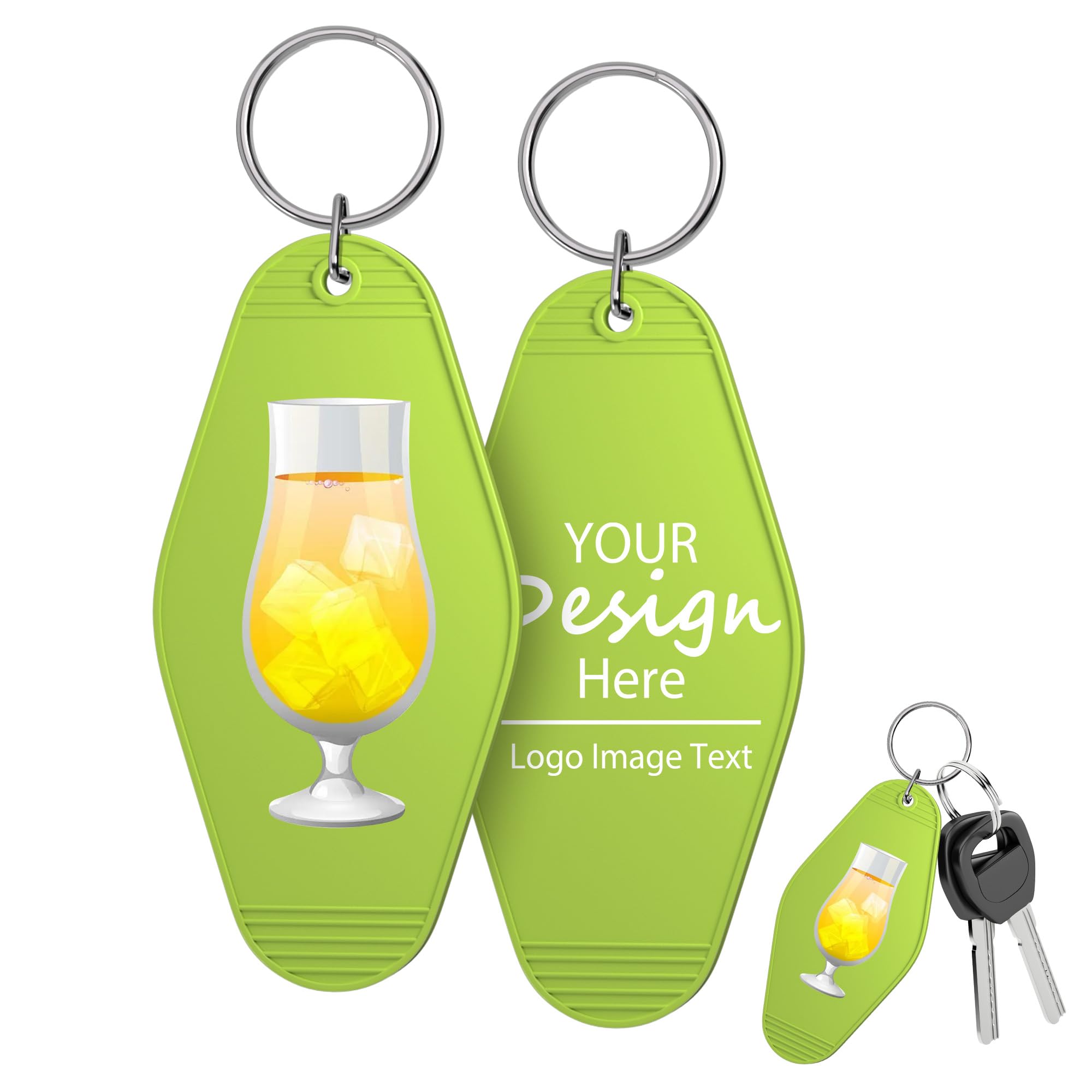 Shueewago Custom Motel Keychain Hotel Keychains,Personalized Logo Text Bulk for Adults Women Novelty Custom Gag Gifts