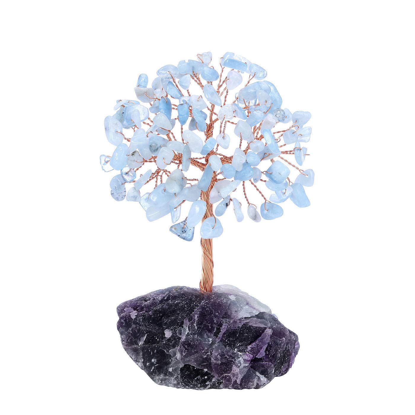 Buy JSDDE Aquamarine Crystal Tree Healing Crystals Gemstones Feng Shui