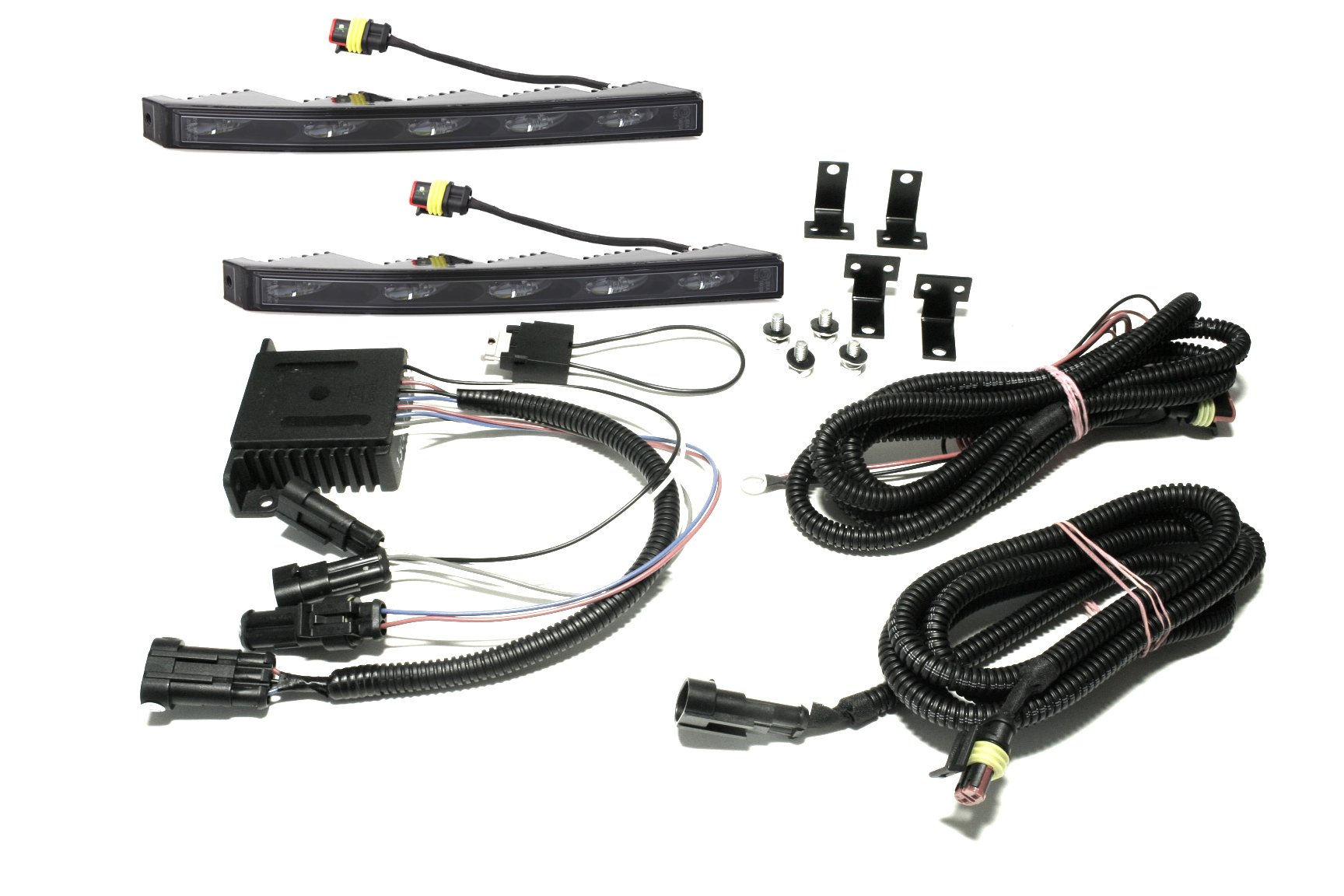 Set of Nolden NCC"Slim" Premium Universal Daytime Running Lights Black 1741.1