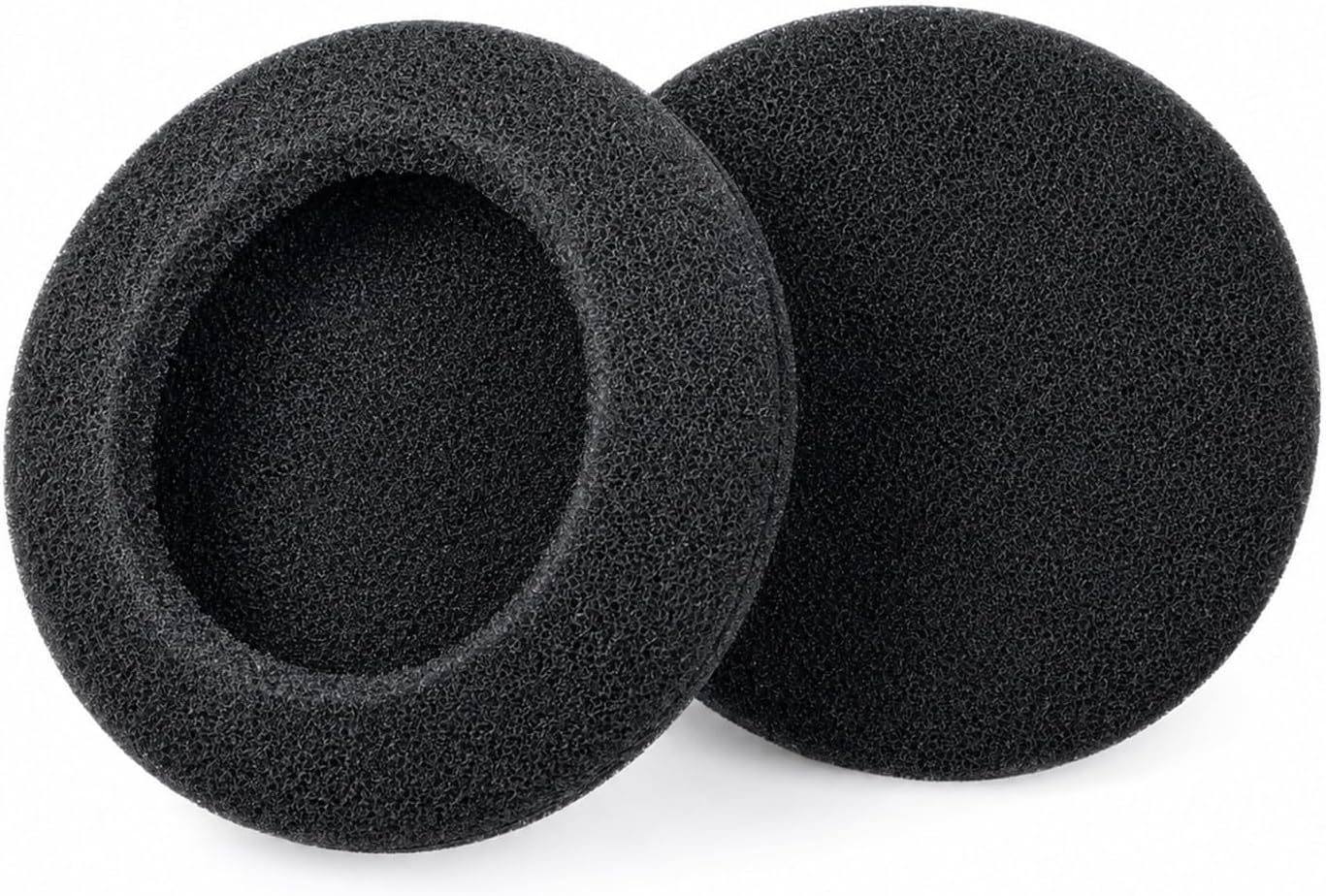 10 Pack (5 Pairs) Ultra Soft Foam Ear Cushions - Universal Replacement Earpad Covers for Office Telephone Headsets, PC Headphones & Call Center Earphones - Breathable Sponge, Black (50mm) image 5