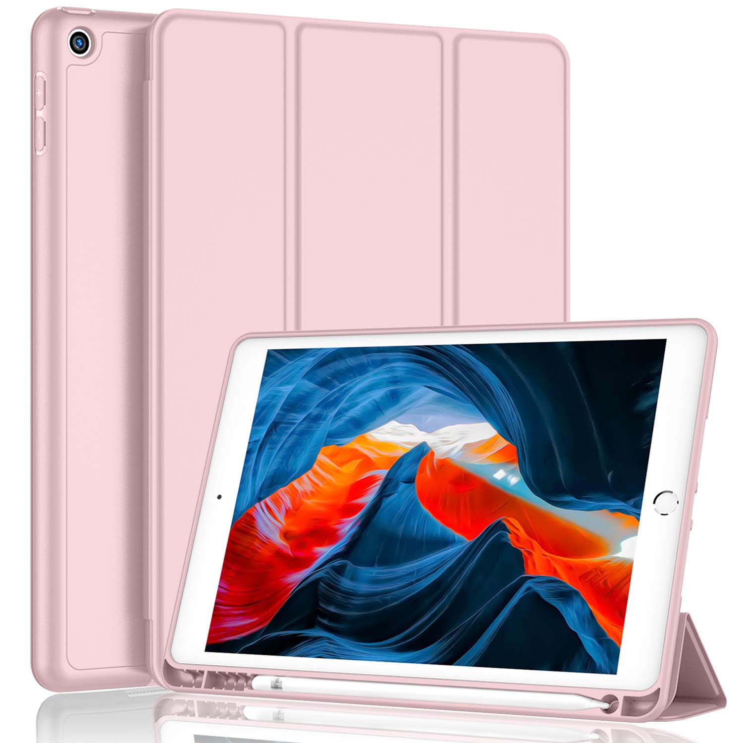 iPad 9th Generation Case 2021/iPad 8th Generation Case 2020 10.2 Inch with Pencil Holder,…