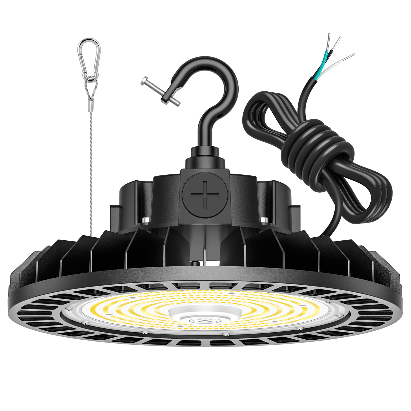 480 Volt LED High Bay Light 300W 240W 180W Adjustable ETL DLC Listed Industrial Grade UFO High Bay